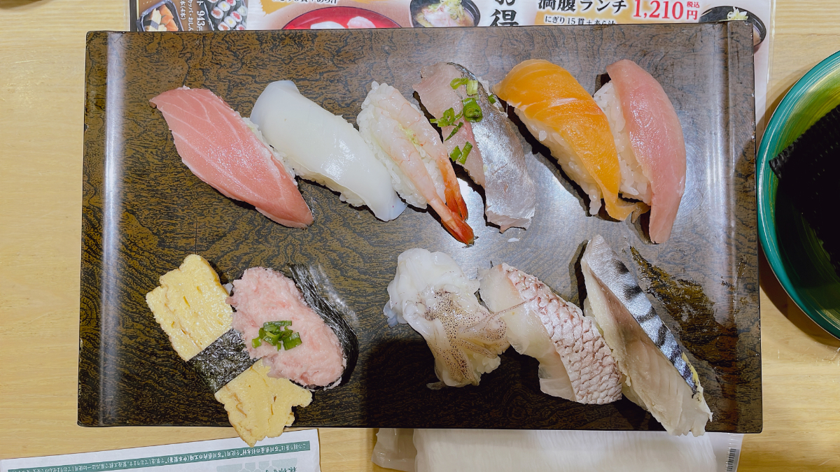 【金沢寺地店】回転寿司すし食いねぇ！でランチを食べてみた