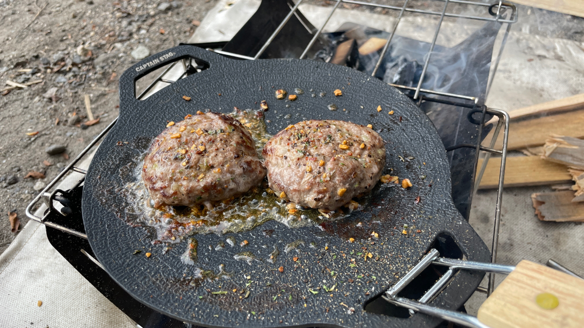 キャプテンスタッグ「ラウンドグリルプレート20cm」を使ってみた！