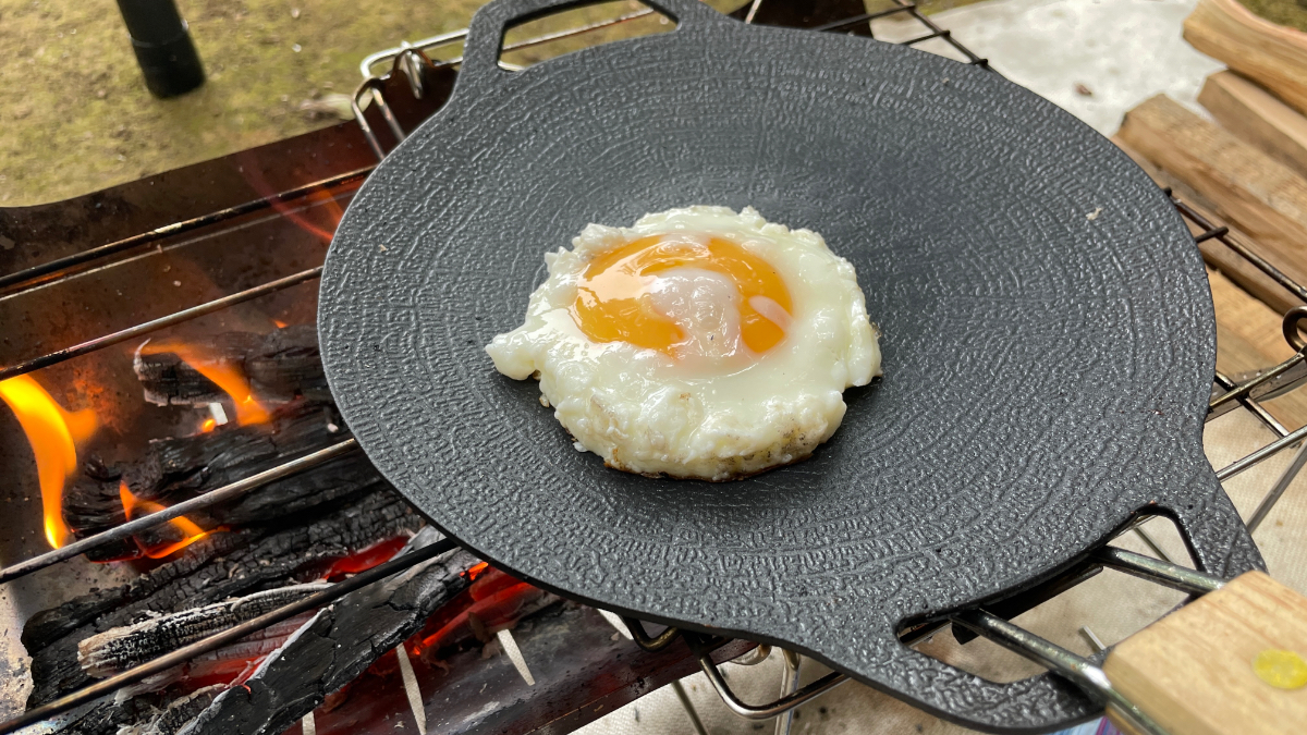 キャプテンスタッグ「ラウンドグリルプレート20cm」を使ってみた！