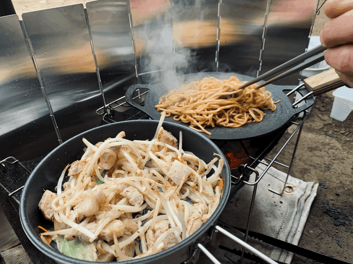 キャプテンスタッグ「ラウンドグリルプレート20cm」を使ってみた！